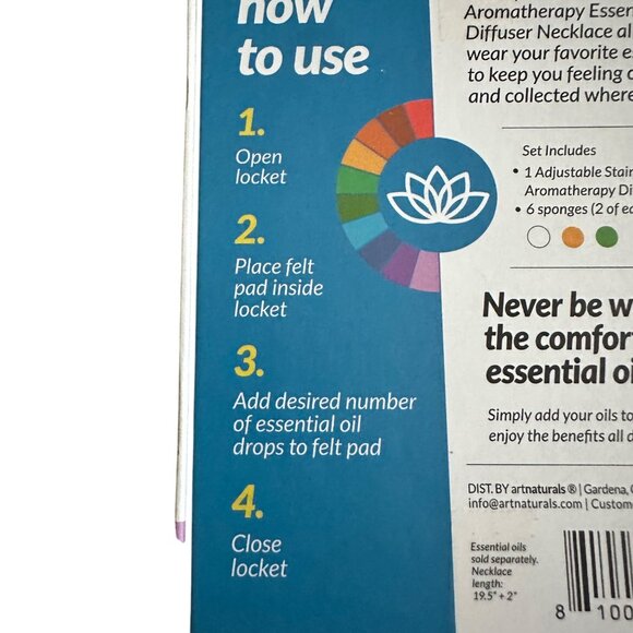 Artnaturals Necklace Silver Tone Aromatherapy Diffuser Tree of Life NWB - Picture 7 of 7